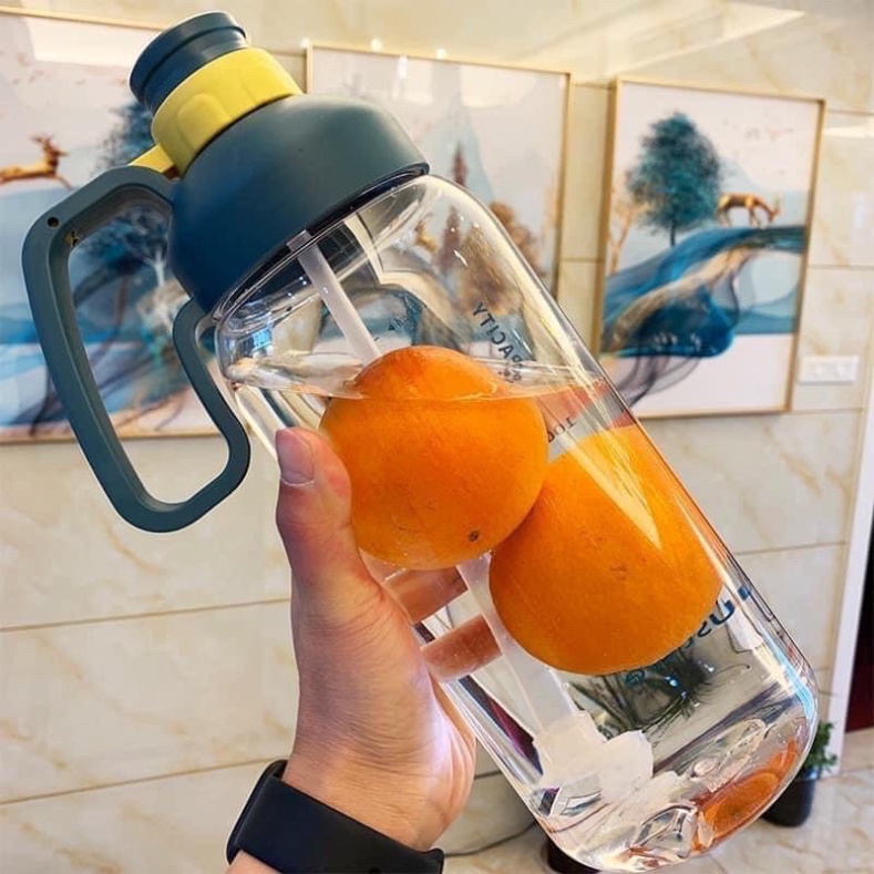 Bình nước, lọ nước tập gym 1800ml thời thượng - Luxy Houseware VINBEO