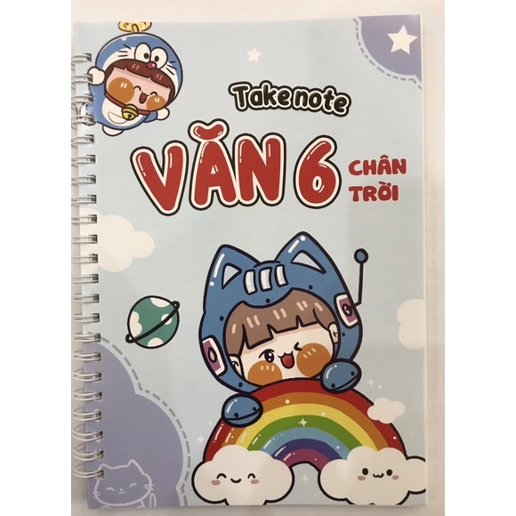 Sổ Giấy Lò Xo Takenote Trang Trí Văn 6 Chương Trình Mới