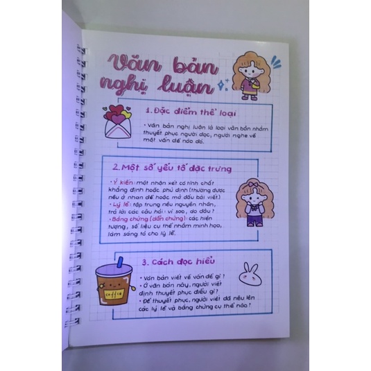 Sổ Giấy Lò Xo Takenote Trang Trí Văn 6 Chương Trình Mới