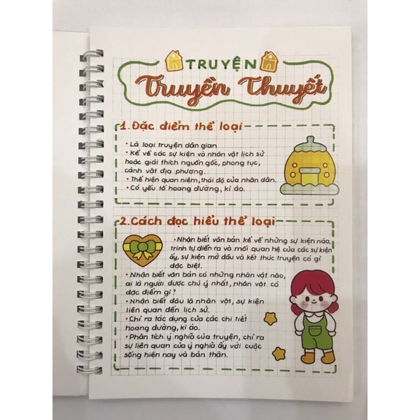 Sổ Giấy Lò Xo Takenote Trang Trí Văn 6 Chương Trình Mới