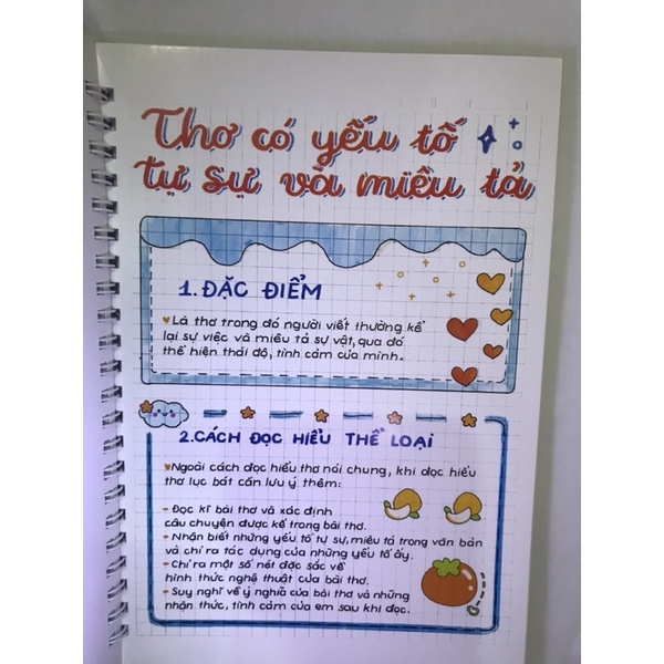 Sổ Giấy Lò Xo Takenote Trang Trí Văn 6 Chương Trình Mới