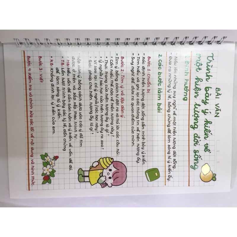 Sổ Giấy Lò Xo Takenote Trang Trí Văn 6 Chương Trình Mới