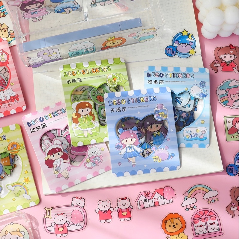 Bộ Sticker 40 Hình Cung Hoàng Đạo Xinh Xắn-ST004