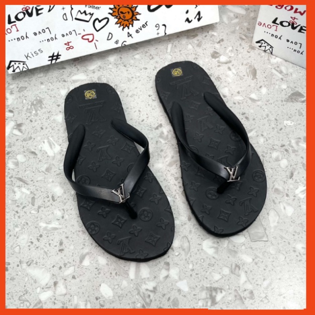 Tông kẹp thời trang nam nữ Louis vuitton màu đen,Full size 38/42 MENITY