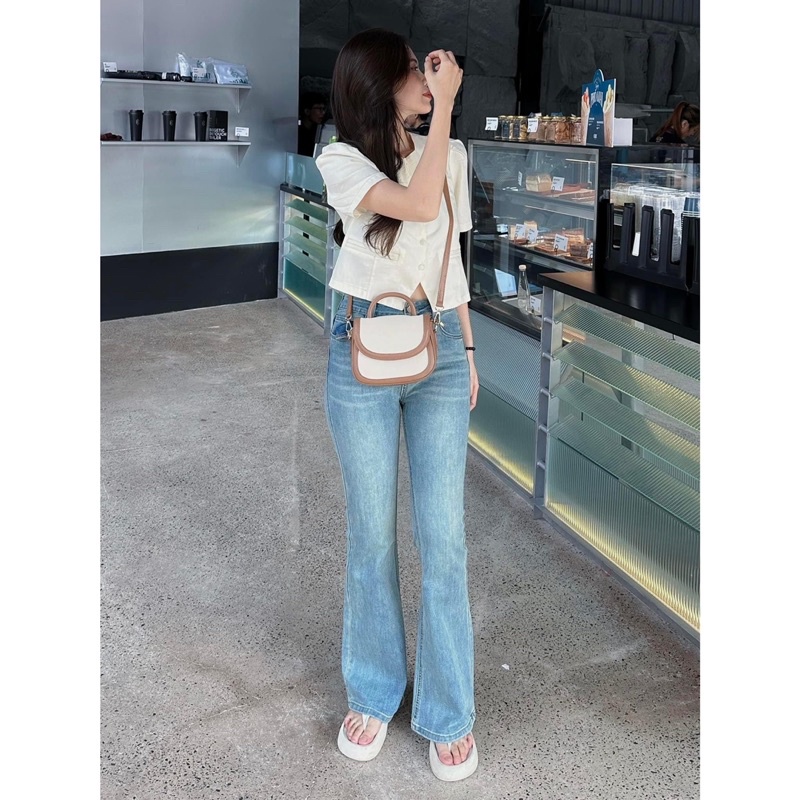 Quần Jean Loe QC - 88517 - Trơn - Túi Sau CELNE