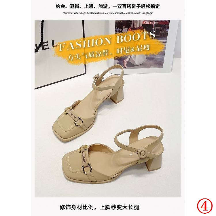 Sandal Cao Gót Một Dây Phong Cách Roman Thời Trang Mùa Hè 2023 Mới Cho Nữ