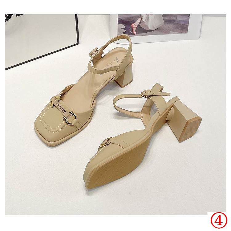 Sandal Cao Gót Một Dây Phong Cách Roman Thời Trang Mùa Hè 2023 Mới Cho Nữ