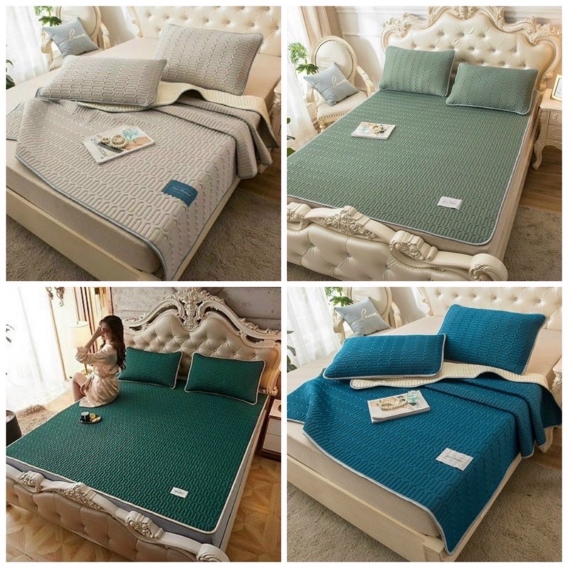 Bộ chiếu điều hoà Tencel Latex chất liệu cao su non mát lạnh cao cấp 2m x 1.8m