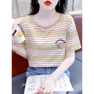 Áo thun sọc thêu qc cực mịn