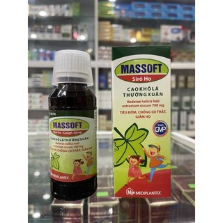 Siro ho massoft - 100ml - hỗ trợ khi bị ho, ho có đờm