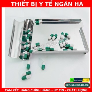 Khay đếm thuốc inox dùng trong y tế, cắt thuốc chia liều lượng, hàng đẹp