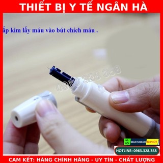 Bút lấy máu, bút chích máu cho máy thử đường huyết các loại kèm 50 kim chích