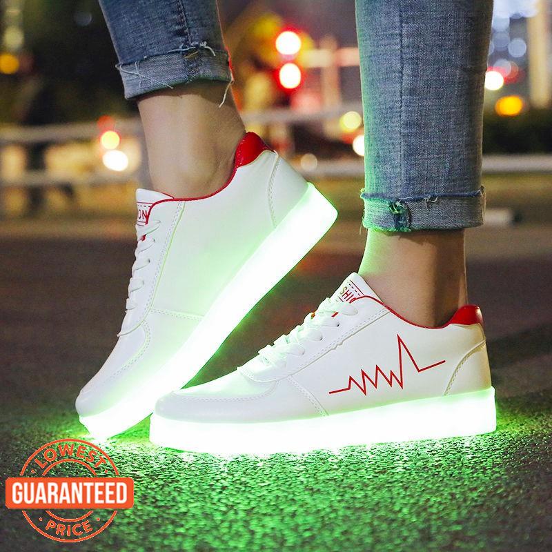 Mx3 Giày Thể Thao Màu Dạ Quang Có Thể Sạc Lại Phong Cách Hip Hop Cho Nam Và Nữ