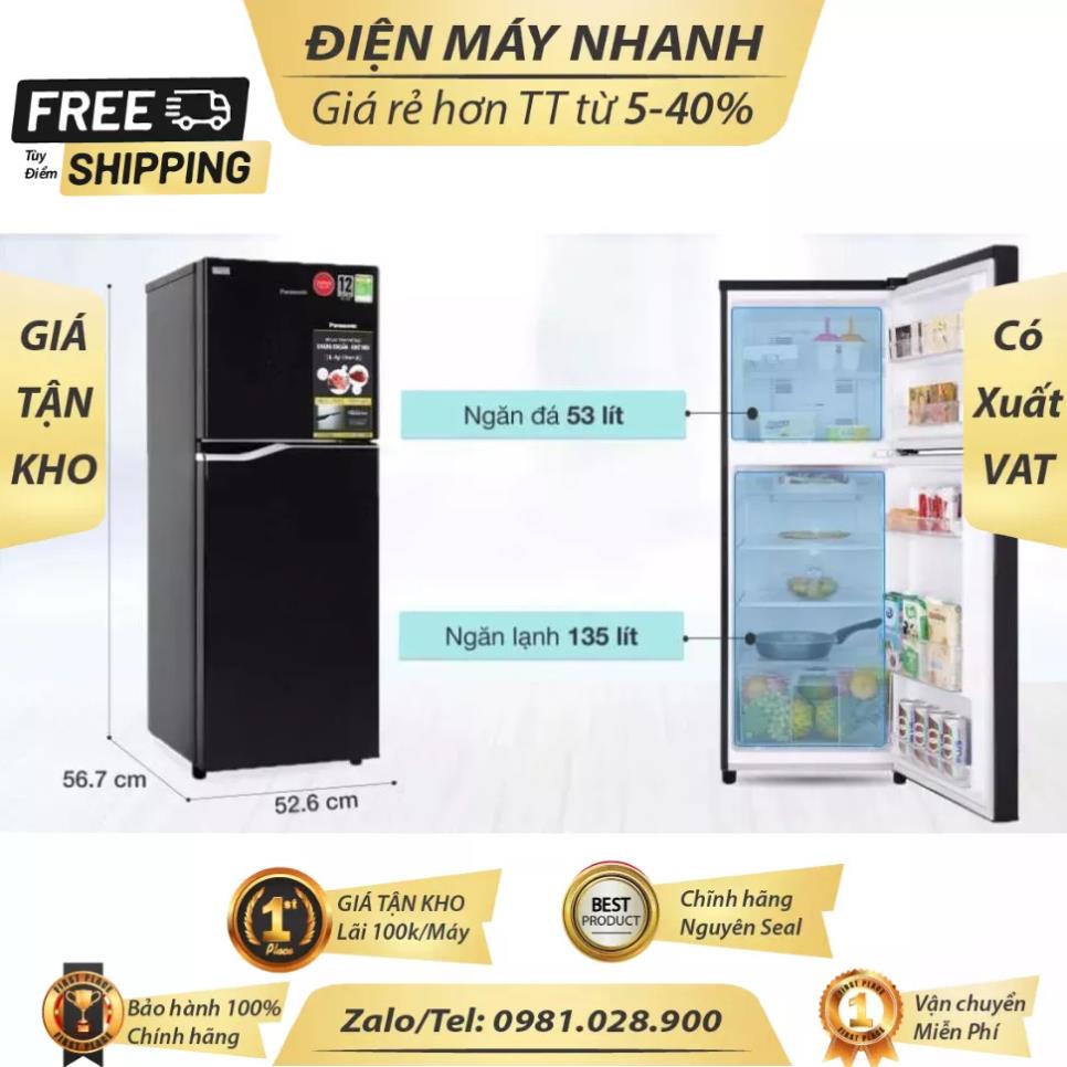 Tủ Lạnh Panasonic Inverter 188 Lít NR-BA229PKVN 2 Cánh /Chính hãng BH:24 tháng tại nhà toàn quốc/ - Mới 100% - CH 100%