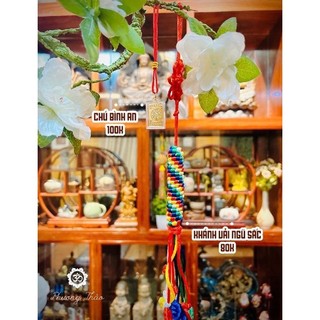 Bộ khánh vải ngũ sắc - dây bình an