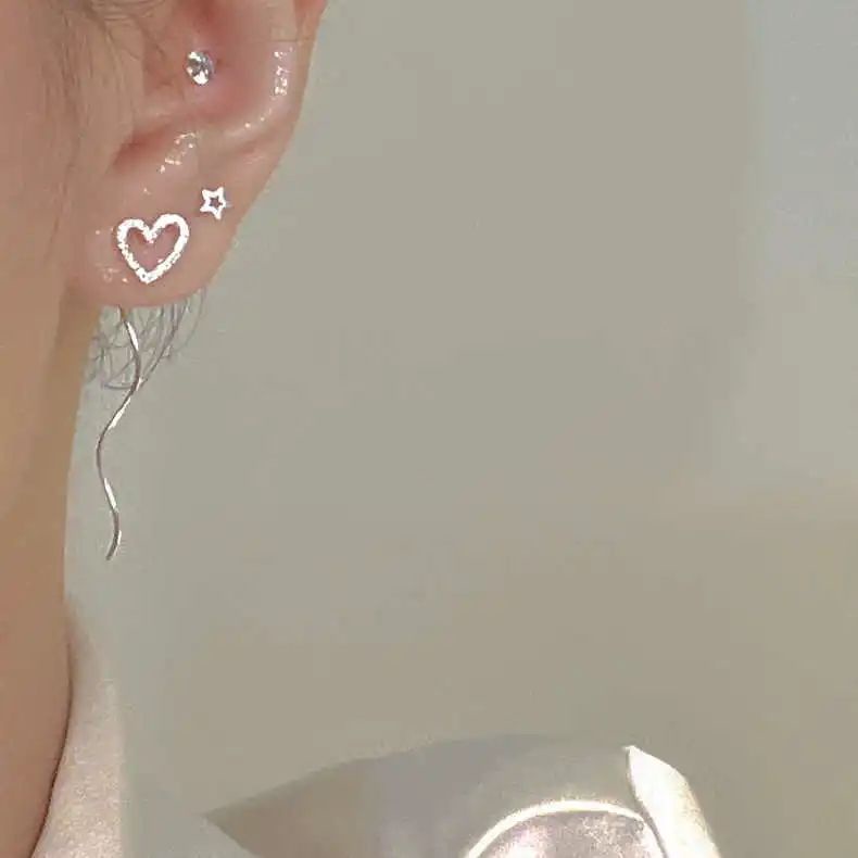 Khuyên Tai Đính Đá Zircon Thời Trang Sang Trọng