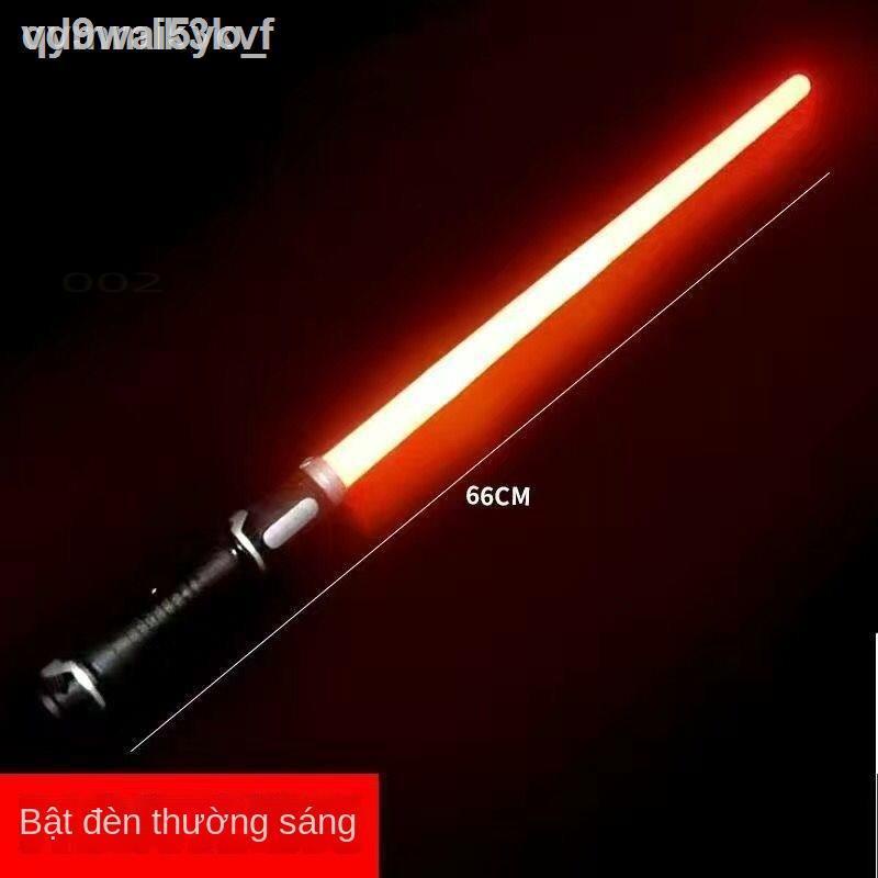 ✇♀vd9wai5yo_Gậy phát sáng đèn Led có nhạc - Đồ chơi trung thu hot trend - Kiếm nhựa laze 2 đầu nối liền tháo rờ
