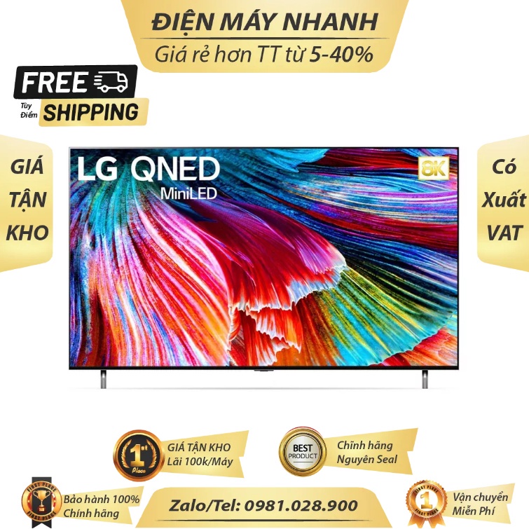 Smart Tivi LG QNED MiniLED 8K 75 inch 75QNED99TPB Mới 2021 Mới 100%