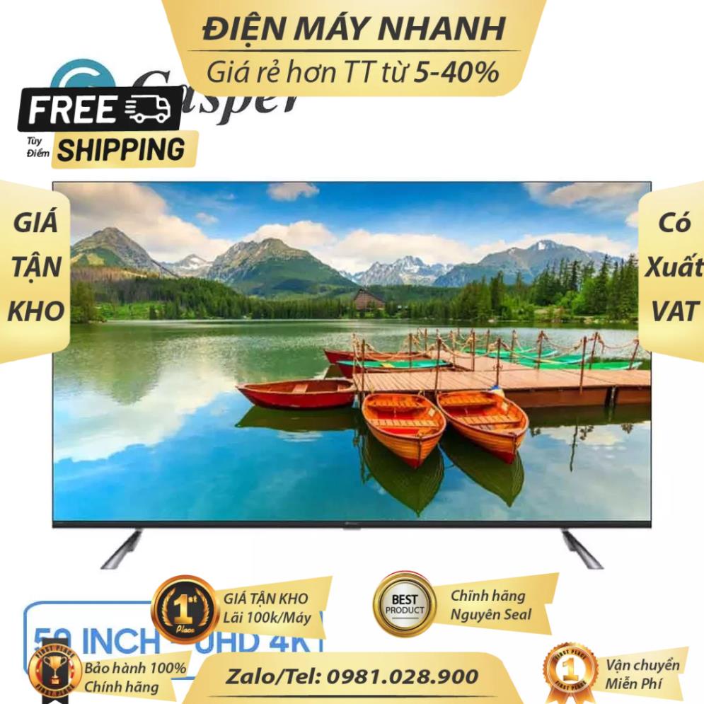 Smart Tivi Casper 4K 50 inch 50UG6100 Android âm thanh vòm Dolby Audio hoàn hảo - BH 24 tháng chính hãng. New 100%
