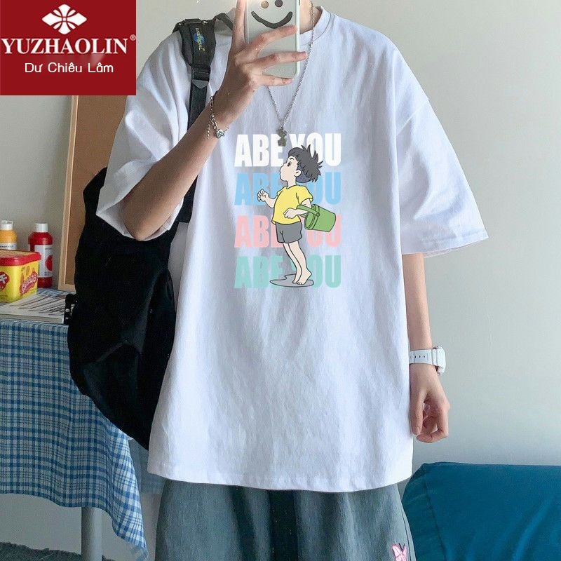 Áo Thun 40% Cotton Tay Ngắn Dáng Rộng Màu Sắc Thời Trang Mùa Hè Cho Nam Giới