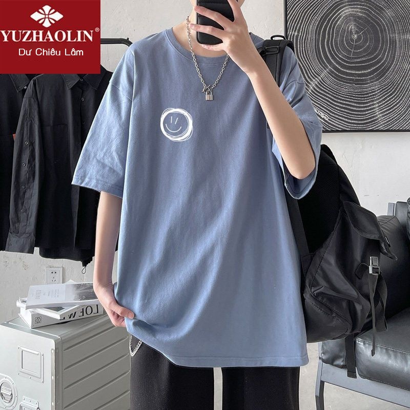 Áo Thun 40% Cotton Tay Ngắn Dáng Rộng Màu Sắc Thời Trang Mùa Hè Cho Nam Giới