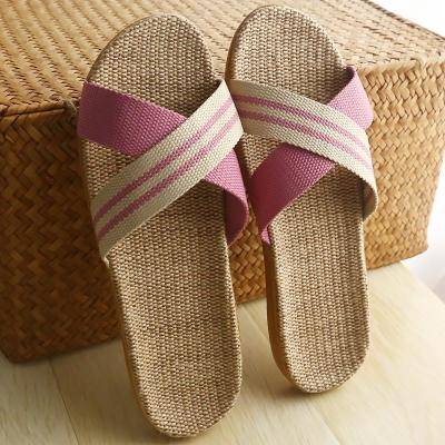 dép bánh mì nữ Dép Quai Chéo Bằng Vải Lanh Thời Trang Dành Cho Nữ#Dép Đi Trong Nhà Mùa Hè Cho Cặp Đôi 39; s#Dép Đi Trong Nhà Đế Dày Mềm Mại Chống Trượt Dành Cho Nam Và Nữ 39; s#Áo Thun Mùa Hè 39; s 39; s
