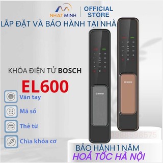 Khóa cửa vân tay thông minh el600 bosch mở khóa vân tay, thẻ từ, chìa cơ, mật khẩu, cảm ứng cửa gỗ, nhôm