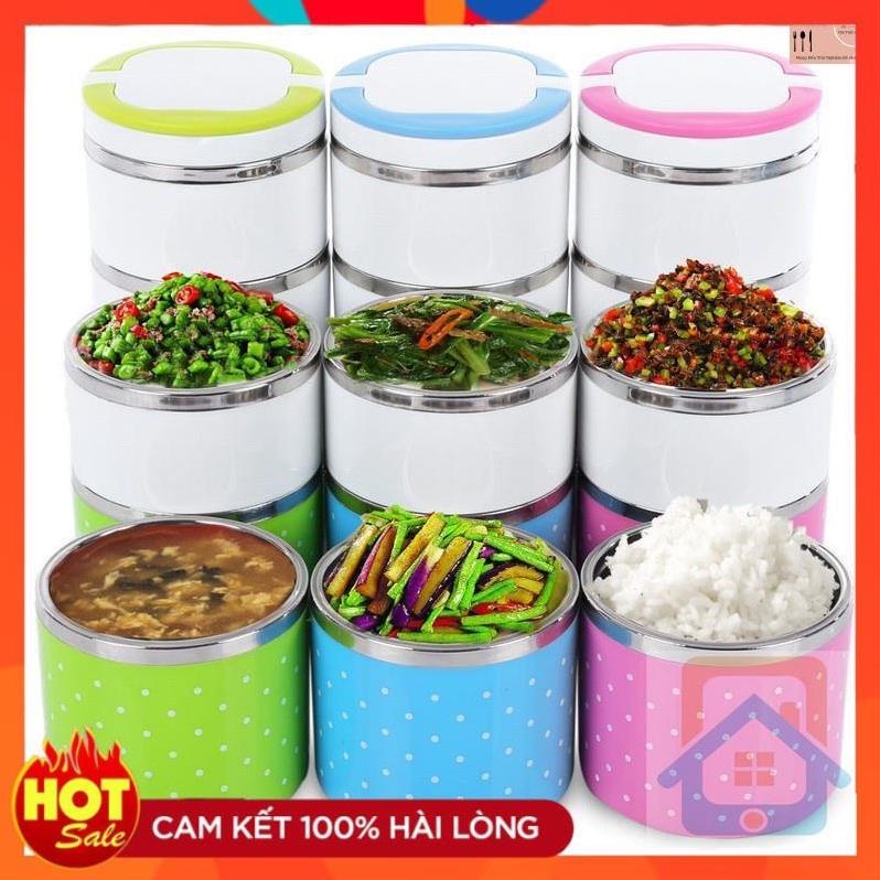 Cặp lồng inox giữ nhiệt chất lượng cao siêu to, Cặp lồng 3 tầng giữ nhiệt đa năng, Hộp đựng cơm bằng inox bền đẹp