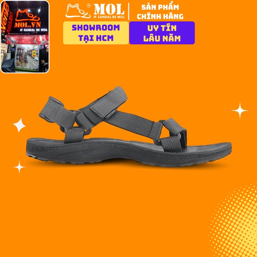 Giày sandal nam quai ngang Vento NV25G màu xám có big size 44 45