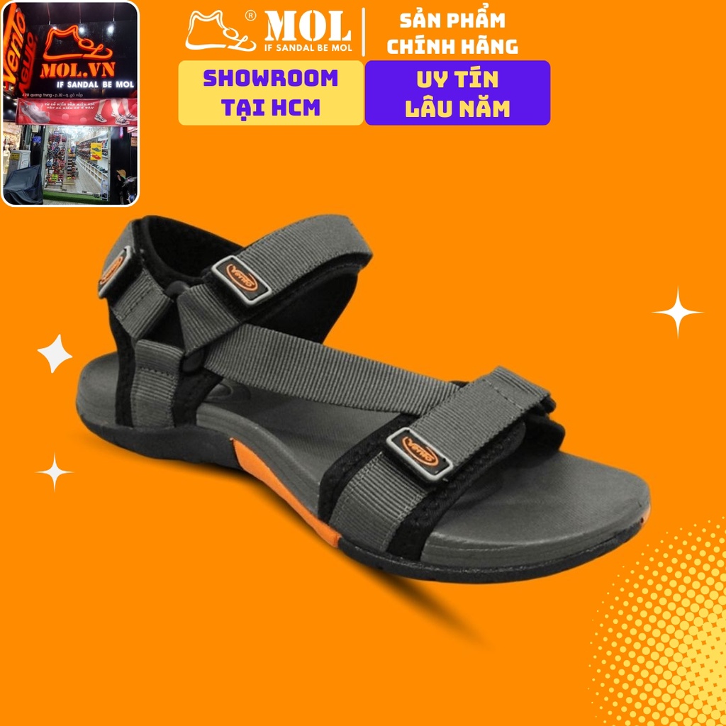 Giày sandal nam quai chữ Z hiệu Vento NV4538BG màu xám có big size 44 45 có big size 44 45