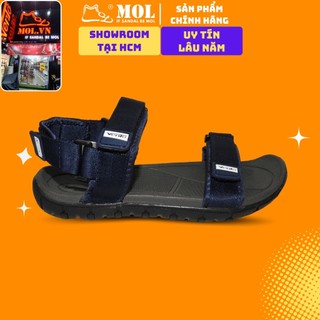 Giày sandal nam 2 quai ngang Vento NV8302Ch màu xanh có big size 44 45