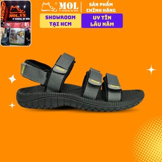 Giày sandal nam 3 quai ngang Rova RV39-1G màu xám