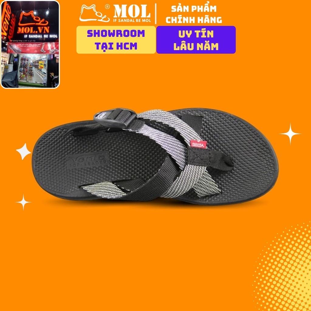 Dép nam quai chéo Vento VT1189G màu xám