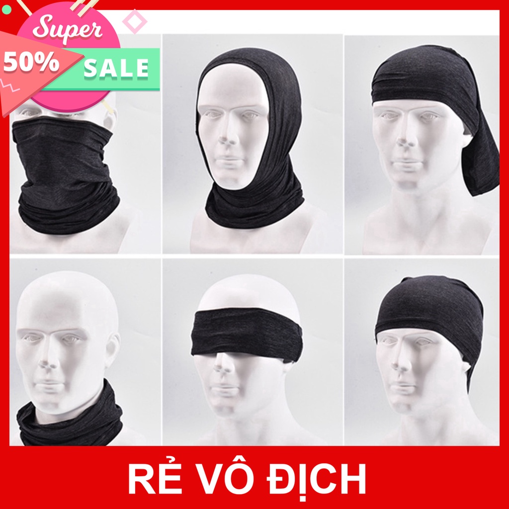 Khăn chống chói hở tai chống tia hồng ngoại lụa mát thời thượng hàng hiệu Anmeilu 2506t Ống khăn cố chống chói Khăn che