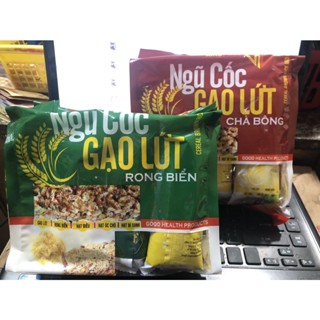 Thanh Cơm Bánh Gạo Lứt Ngũ Cốc Chà Bông , Ngũ Cốc Rong Biển KingFood 186g