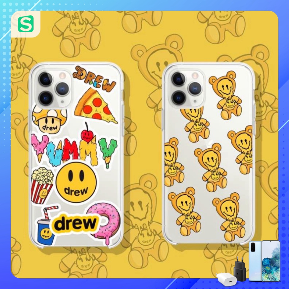 [ GIẢM CỰC SỐC]  Ốp lưng IPhone  trong Drew House 6/6s/6plus/6s/7/8/7plus/8plus/x/xs/xs max/11/12/13/14/pro/max/plus/pro