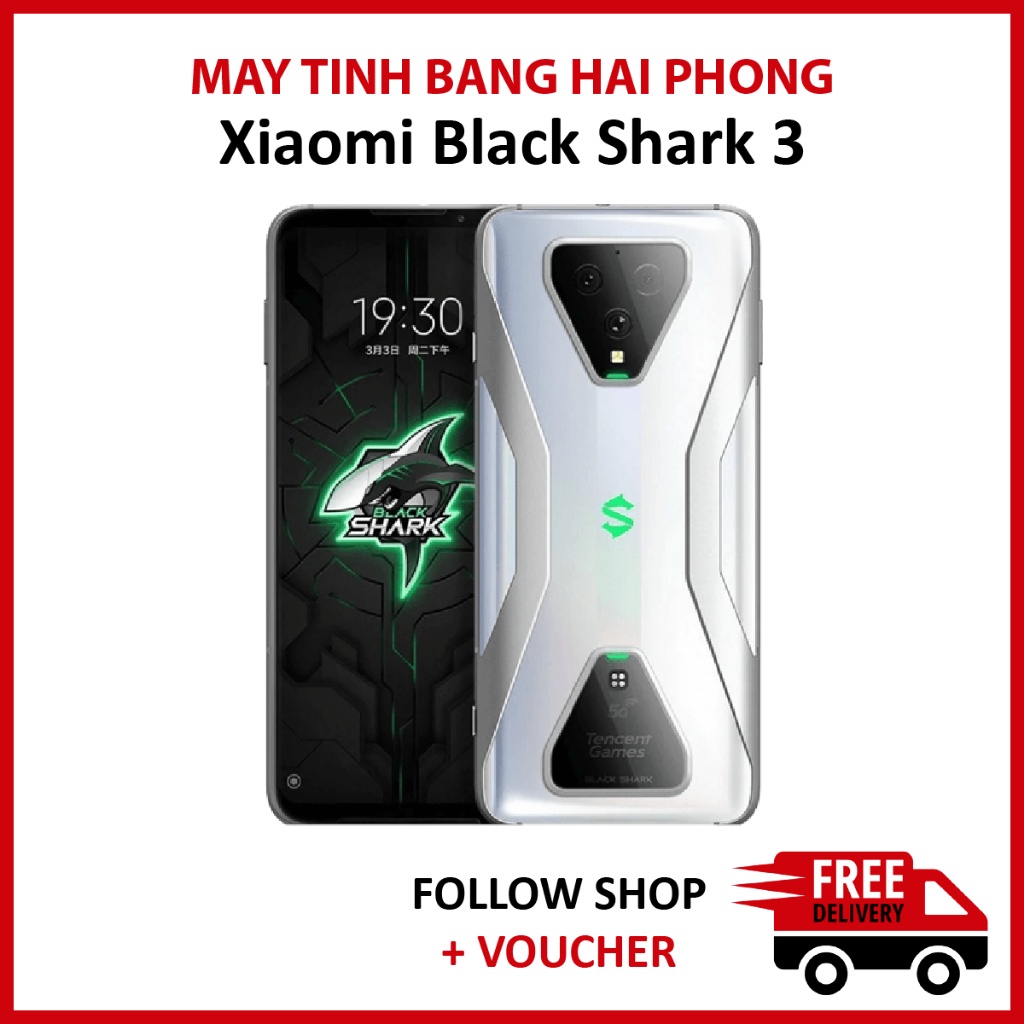Điện thoại Xiaomi Black Shark 3, ram 12GB chip Snapdragon 865 5G cấu hình khủng chuyên game máy fullbox nguyên seal | BigBuy360 - bigbuy360.vn