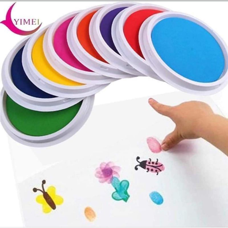 Màu in bàn tay dễ sử dụng, dễ lau chùi - đồ dùng cho bé