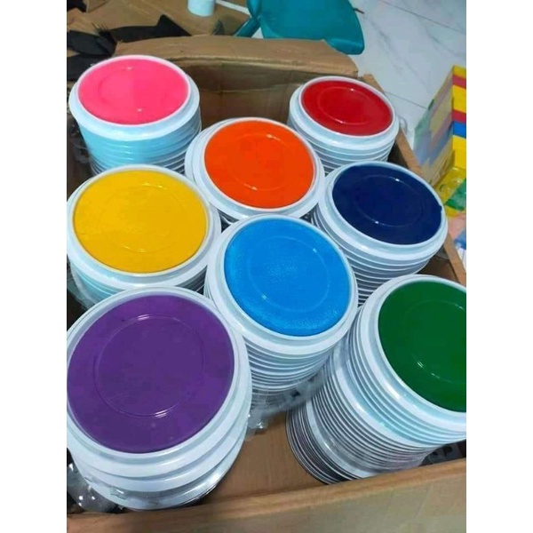 Màu in bàn tay dễ sử dụng, dễ lau chùi - đồ dùng cho bé