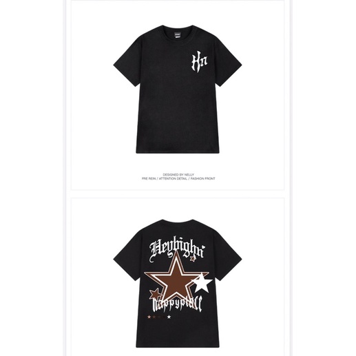 Áo phông nelly heybig sale (có sẵn) 19 ngôi sao nâu