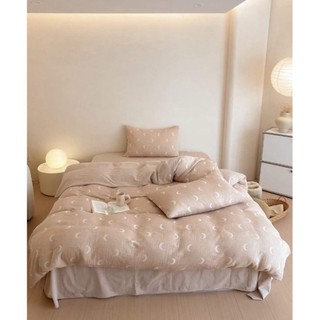 Bộ chăn ga gối Đũi Linen Hàn quốc vintage