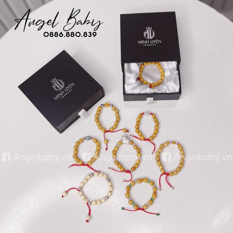 Vòng dâu tằm cao cấp Minh Uyên Jewelry Freesize cho bé