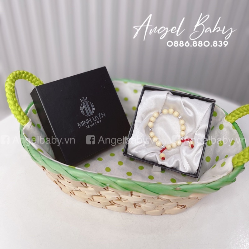 Vòng dâu tằm cao cấp Minh Uyên Jewelry Freesize cho bé