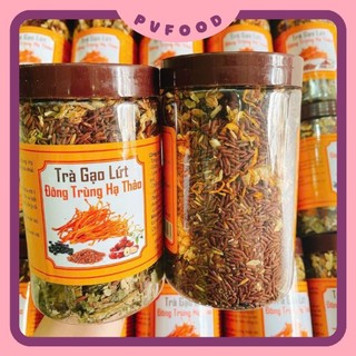 Trà gạo lứt đông trùng hạ thảo hộp 350g