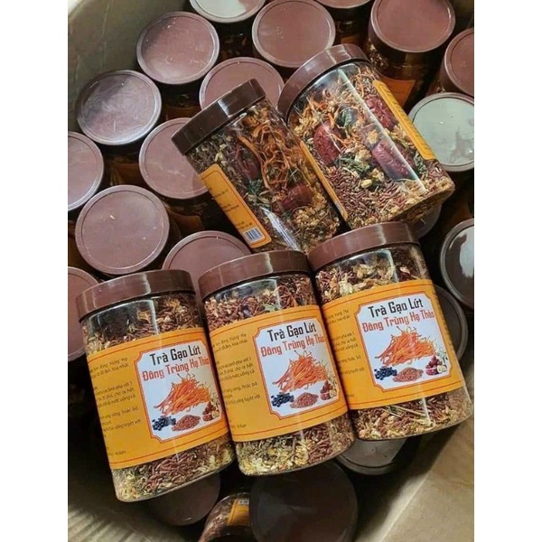 Trà Gạo Lứt Đông Trùng Hạ Thảo - Hộp 500g