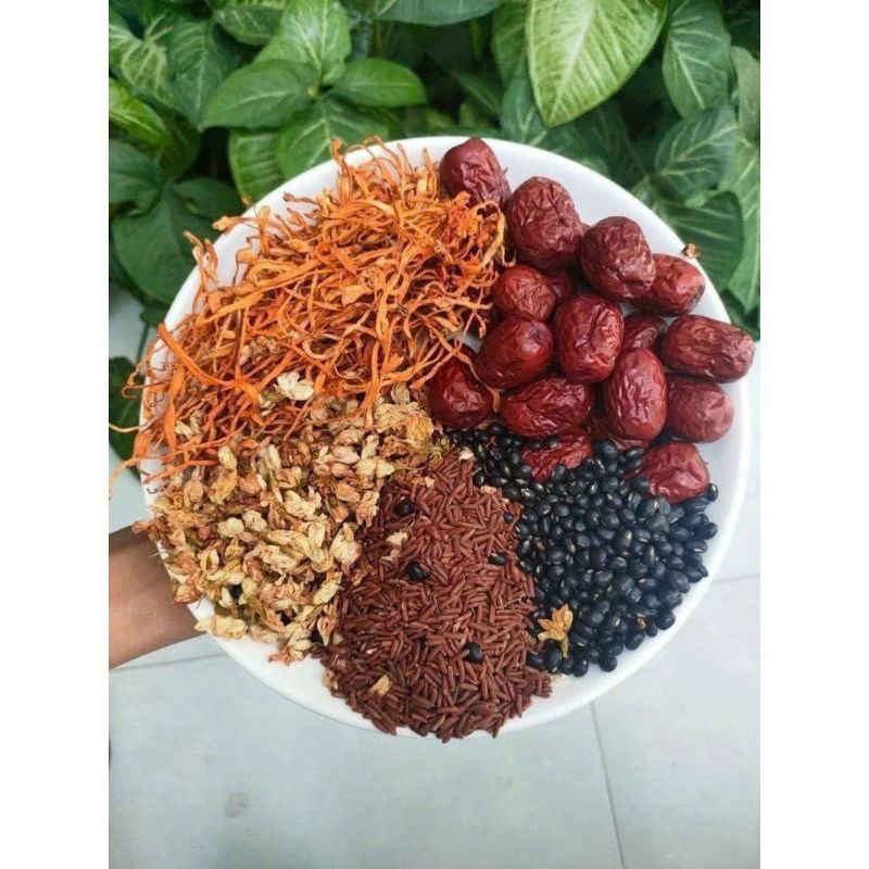 Trà Gạo Lứt Đông Trùng Hạ Thảo - Hộp 500g