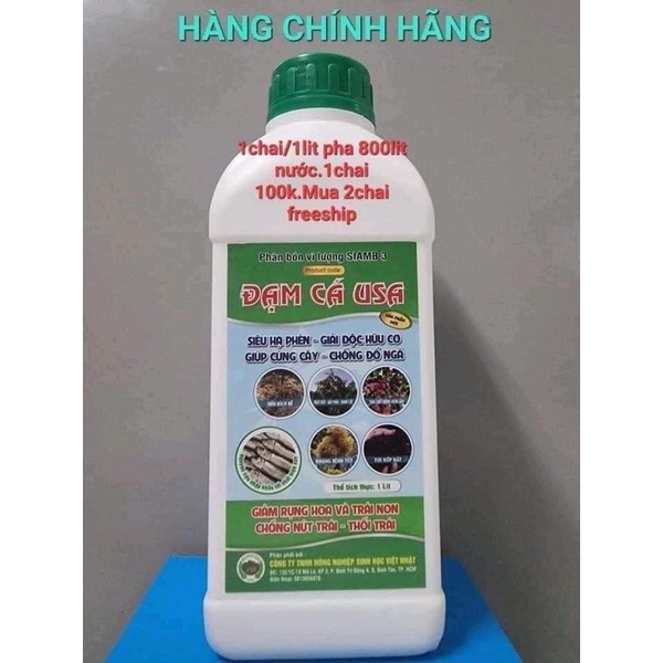 Phân Hữu cơ Đạm cá USA chai 1 lít