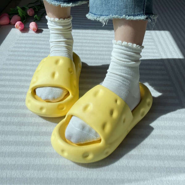 Dép lê gia dụng đế dày chống trượt đế mềm eva Dép bánh mì