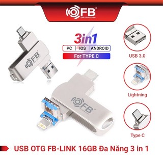 Otg usb 3.0 16gb fb-link đa năng 3 in 1 chính hãng