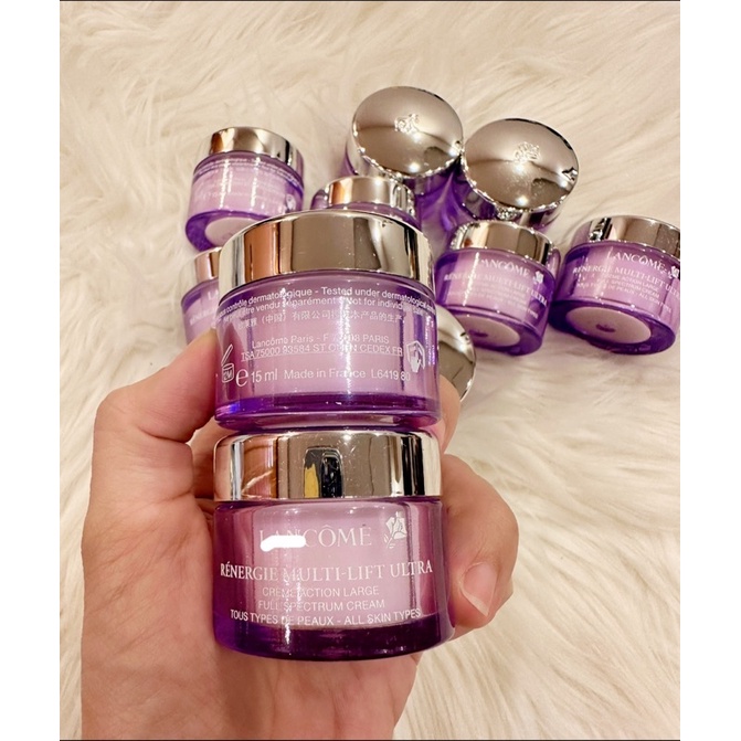 Kem Lancome dòng nâng cơ Kem mắt 5ml và kem mặt 15ml